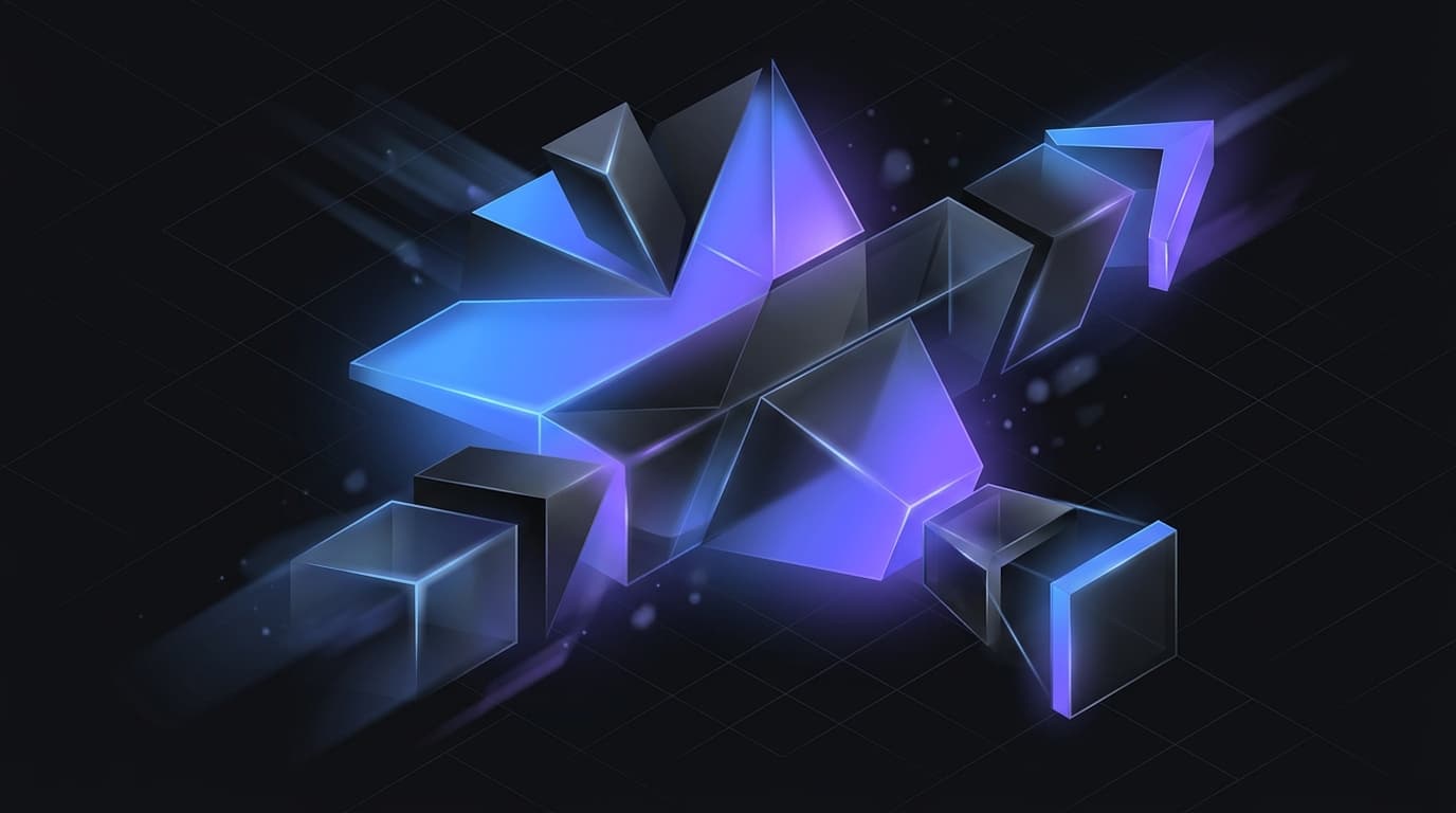 Abstract editorial cover image for an article about what makes a high-converting business website